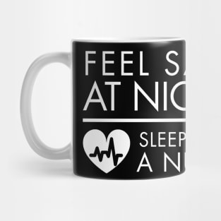 Feel Safe at Night Sleep with a Nurse Mug